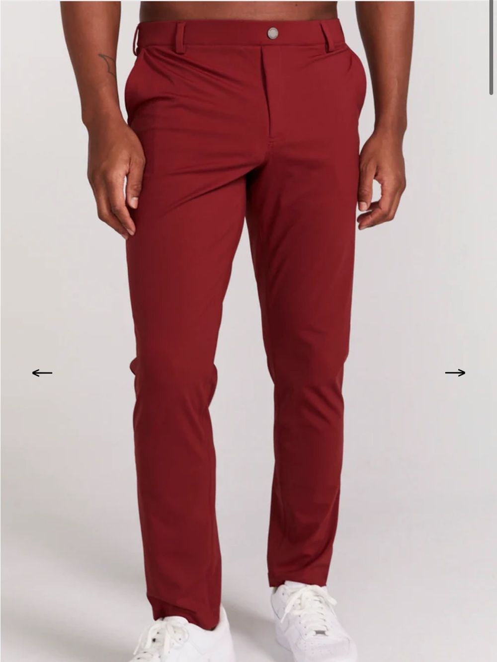 Redvanly Men’s Bradley Pull-On Trouser in Maroon in size XL